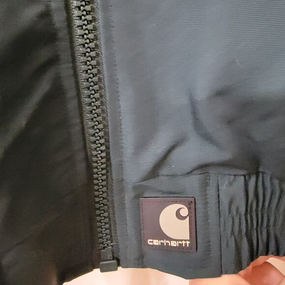 Carhartt Mens 4XL Regular Fit Green Nylon Jacket With Fleece Lining - Picture 4 of 9